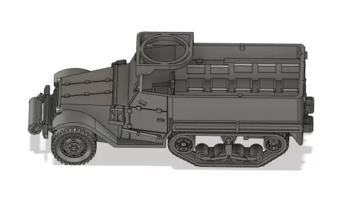 M5A1 Half-track with Roller (15mm)